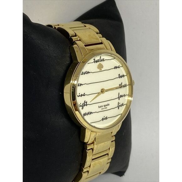 Kate Spade KSW1060 Women\'s Gold Stainless Steel Analog Cream Dial Watch JK827 main image 6